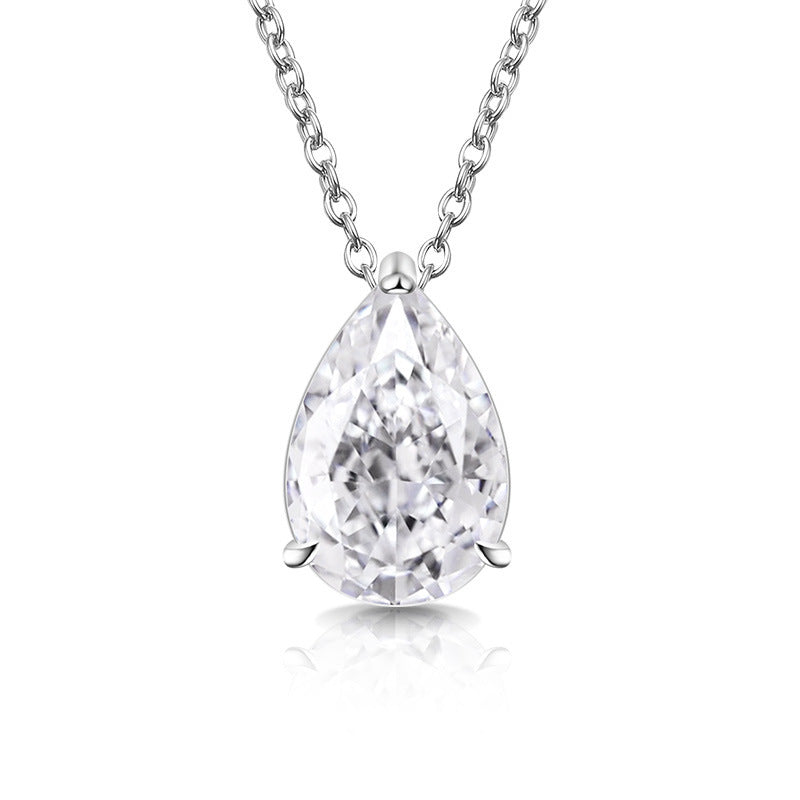 Classic Teardrop Gemstone Necklace for Women