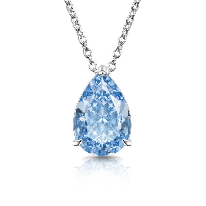 Classic Teardrop Gemstone Necklace for Women