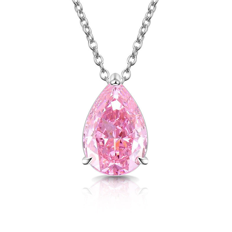 Classic Teardrop Gemstone Necklace for Women