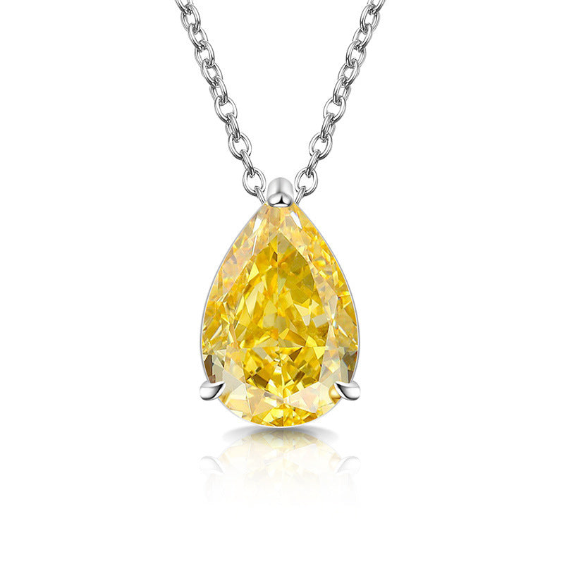 Classic Teardrop Gemstone Necklace for Women