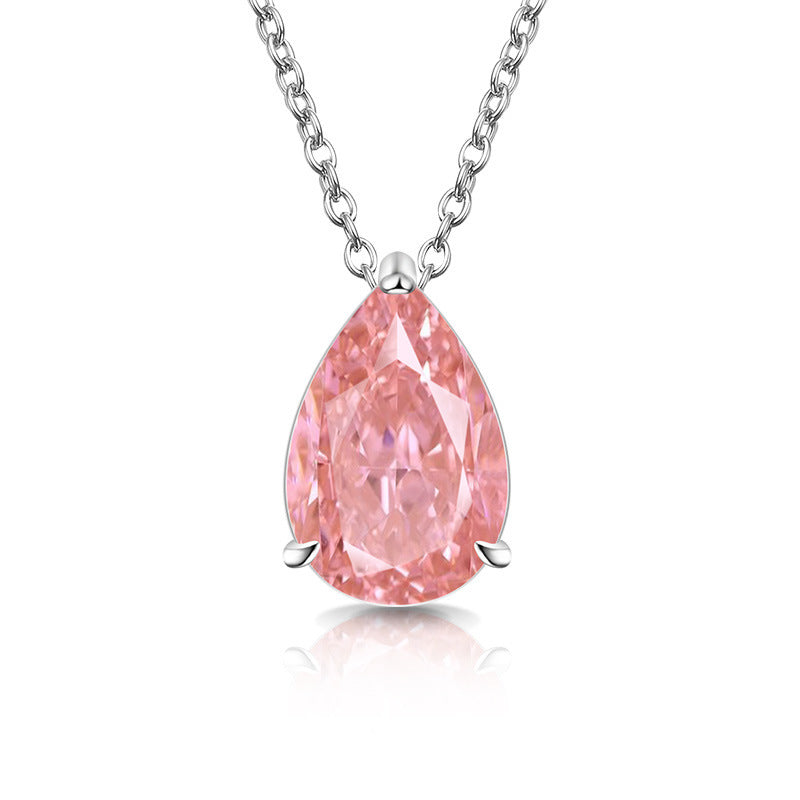 Classic Teardrop Gemstone Necklace for Women