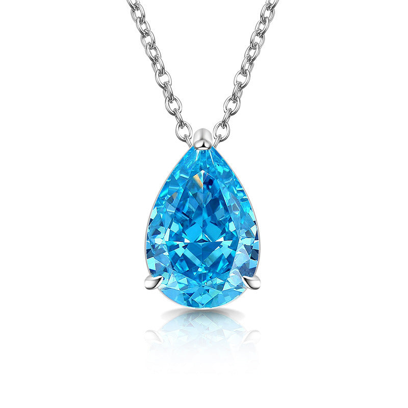 Classic Teardrop Gemstone Necklace for Women
