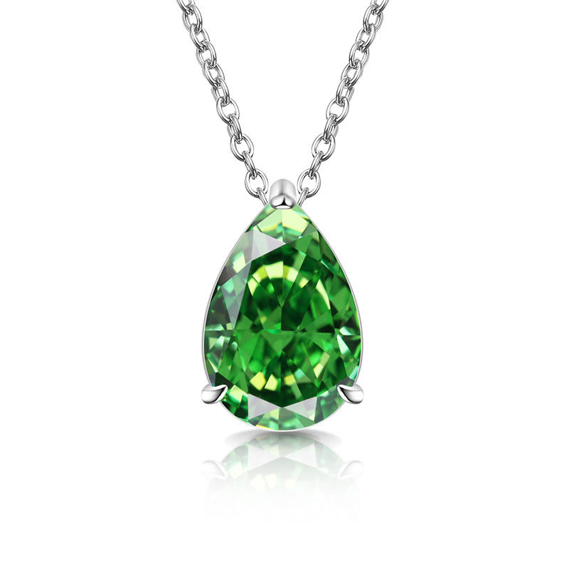 Classic Teardrop Gemstone Necklace for Women