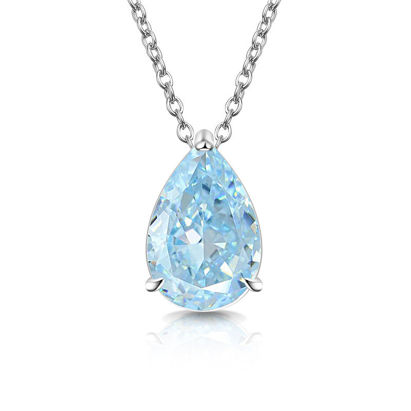 Classic Teardrop Gemstone Necklace for Women