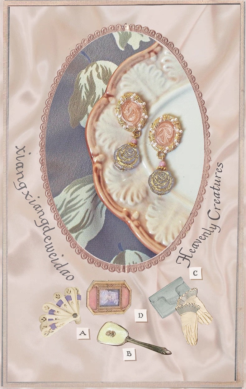 Handmade Romantic Rose Earrings