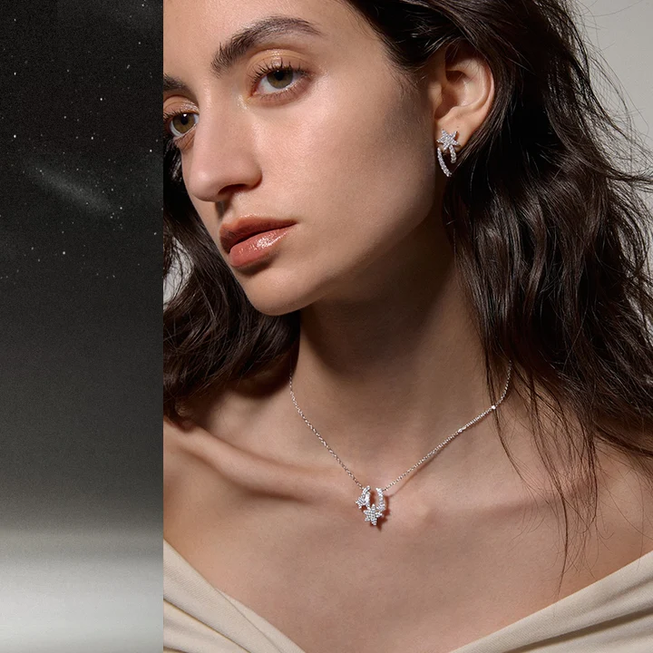 Starlight Sparkling Meteor Necklace