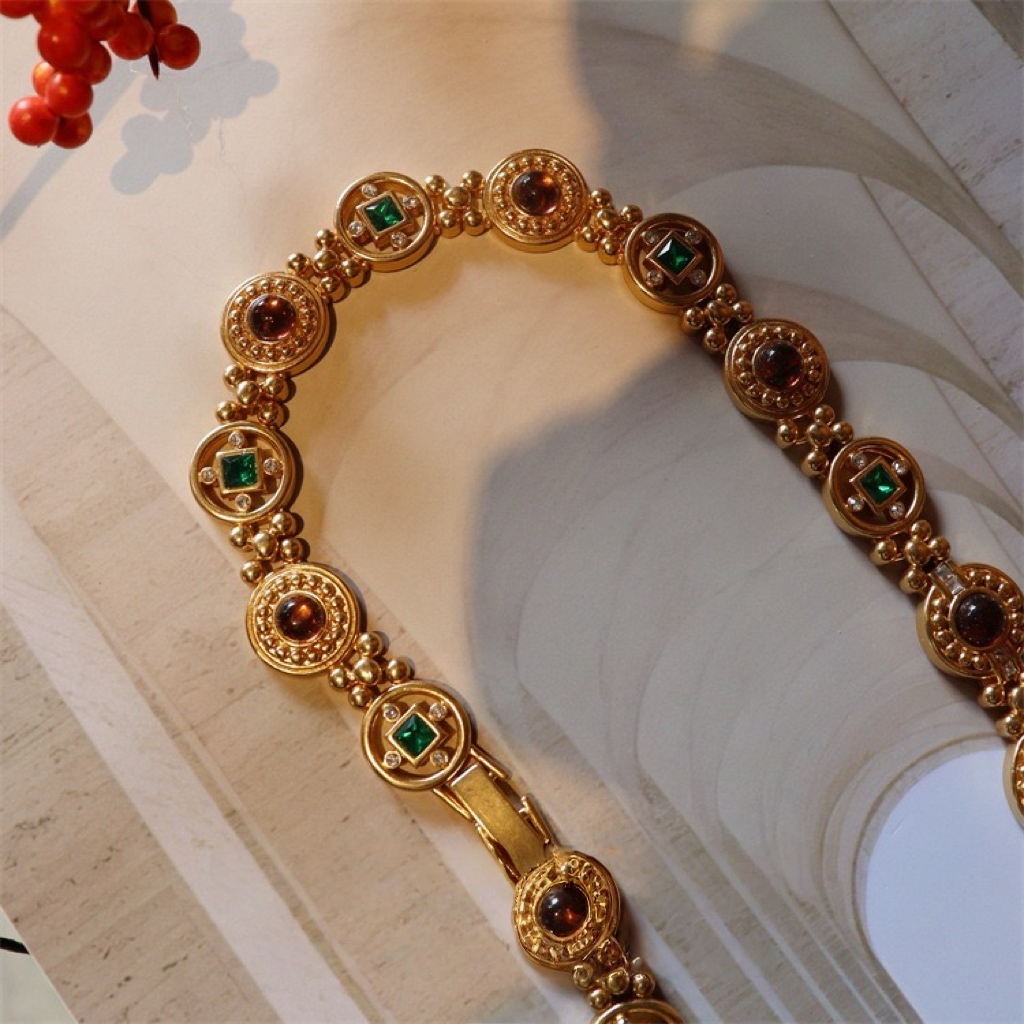 Vintage Roman Coin Statement Jewelry Set