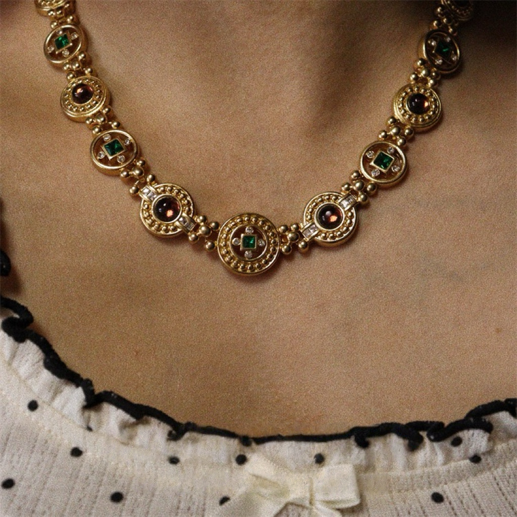 Vintage Roman Coin Statement Jewelry Set