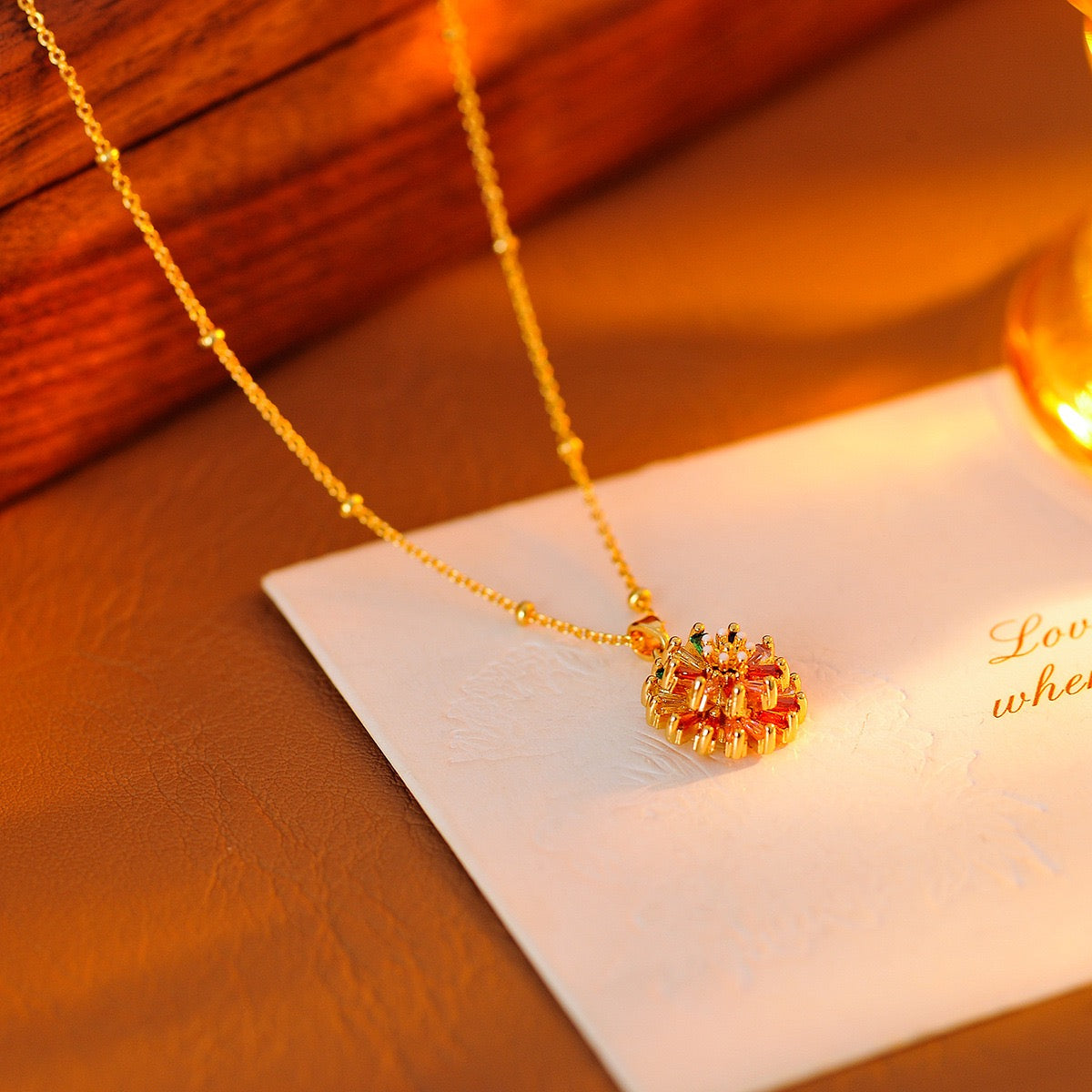 Rainbow Daisy Jewelry Set