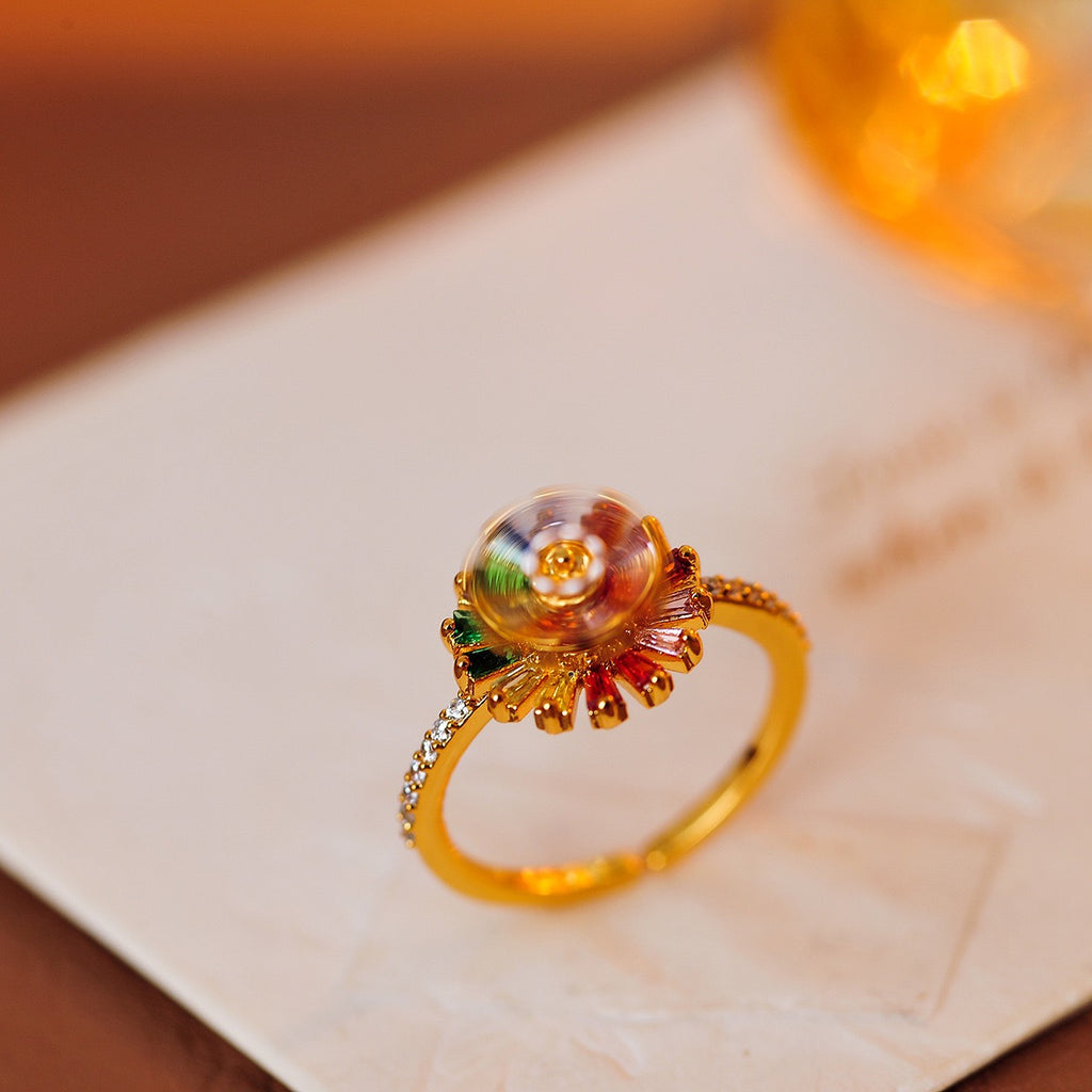 Rainbow Daisy Jewelry Set