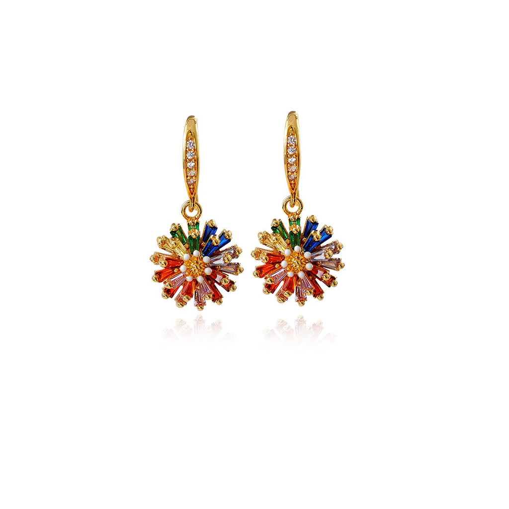 Rainbow Daisy Jewelry Set