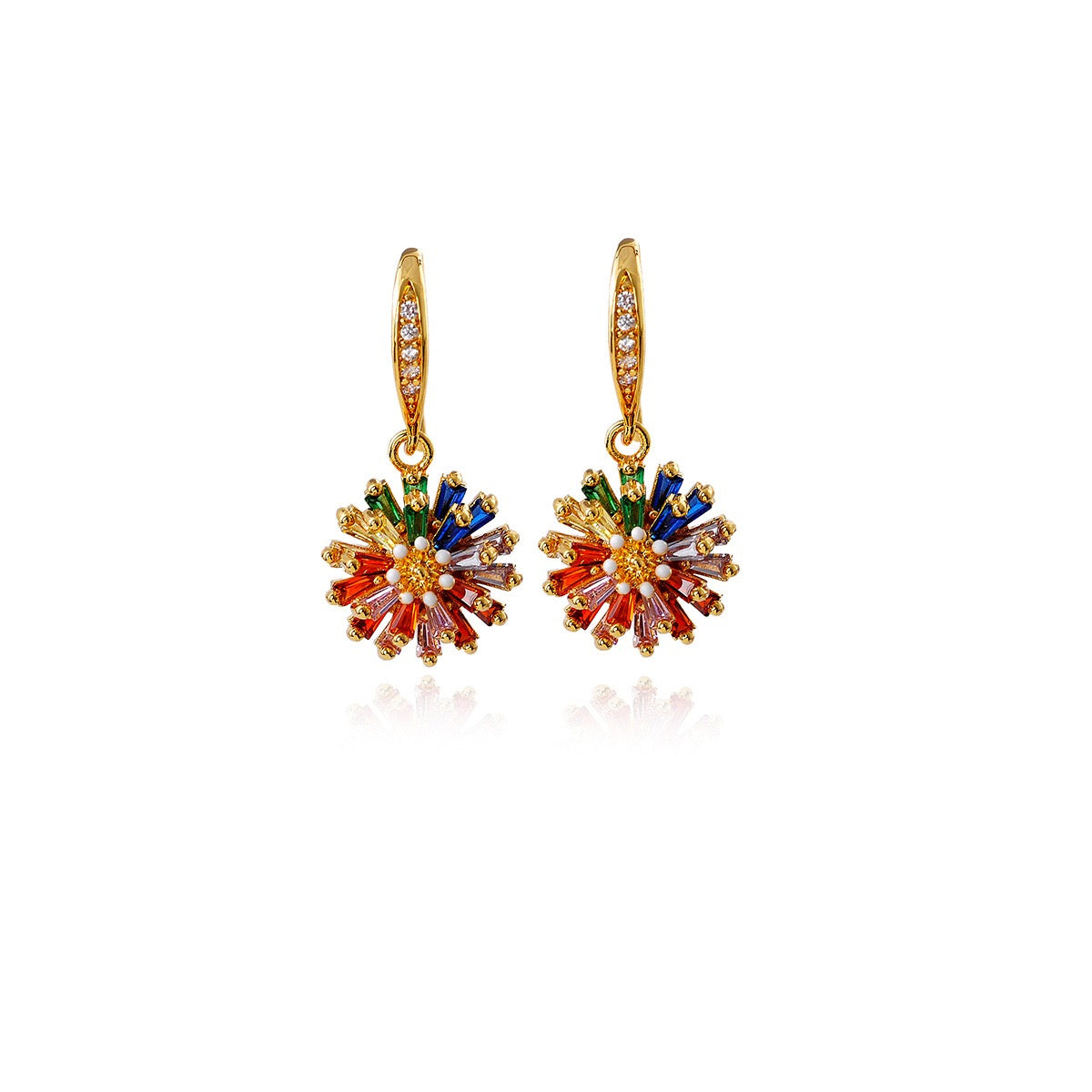 Rainbow Daisy Jewelry Set