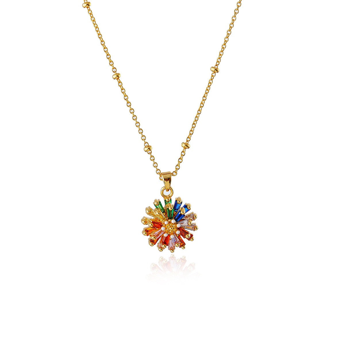 Rainbow Daisy Jewelry Set