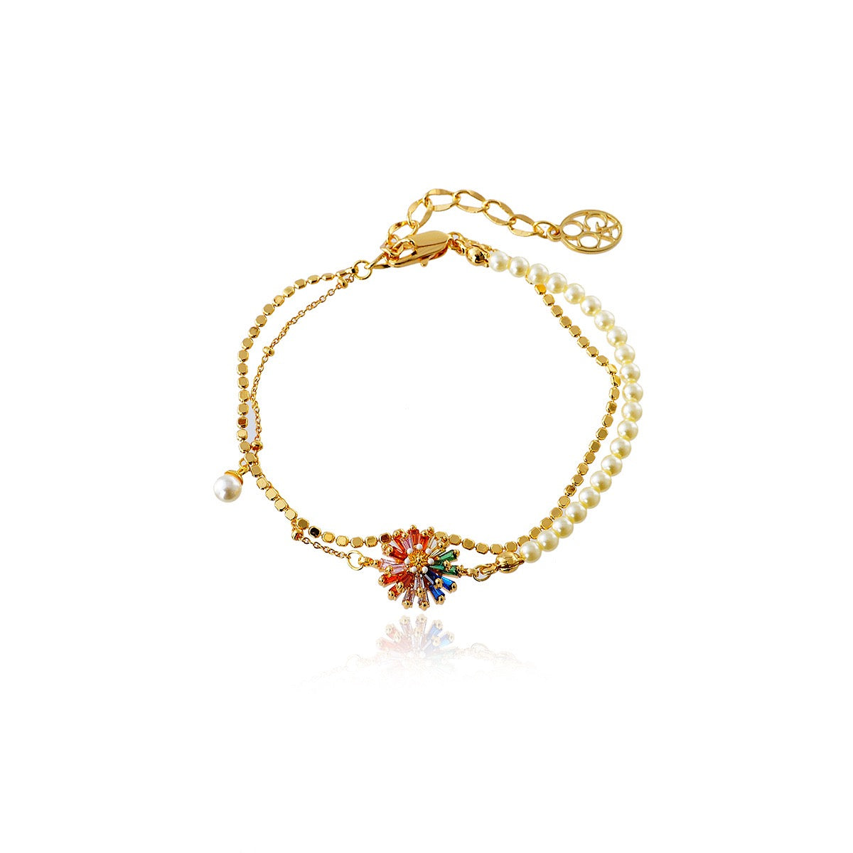 Rainbow Daisy Jewelry Set