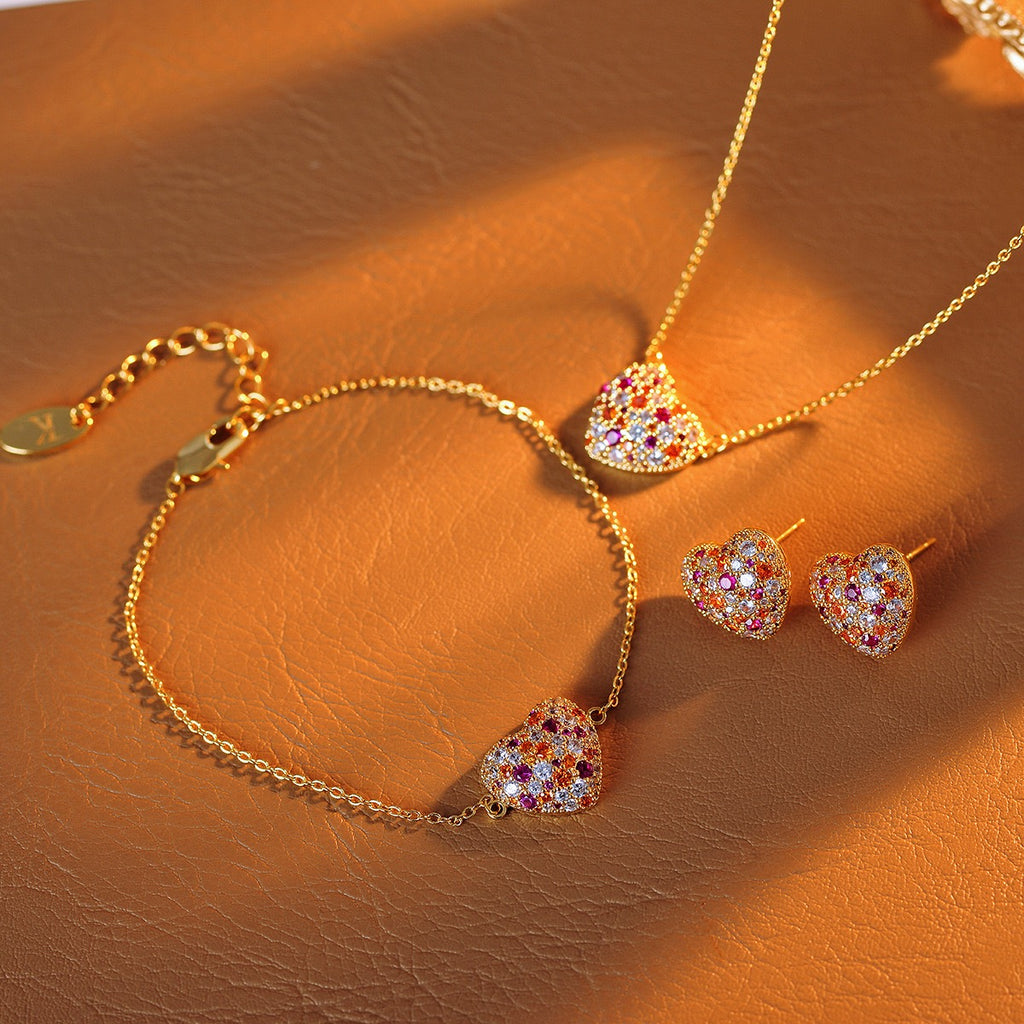 French Heart Jewelry Set