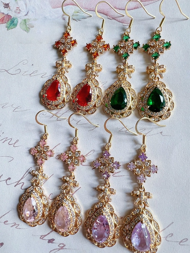 Handmade Victorian Baroque Necklace & Earring Set
