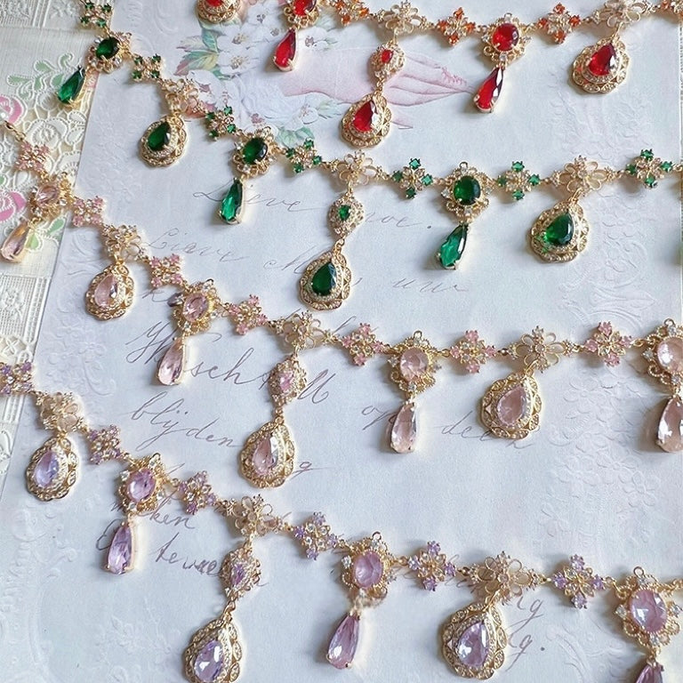 Handmade Victorian Baroque Necklace & Earring Set