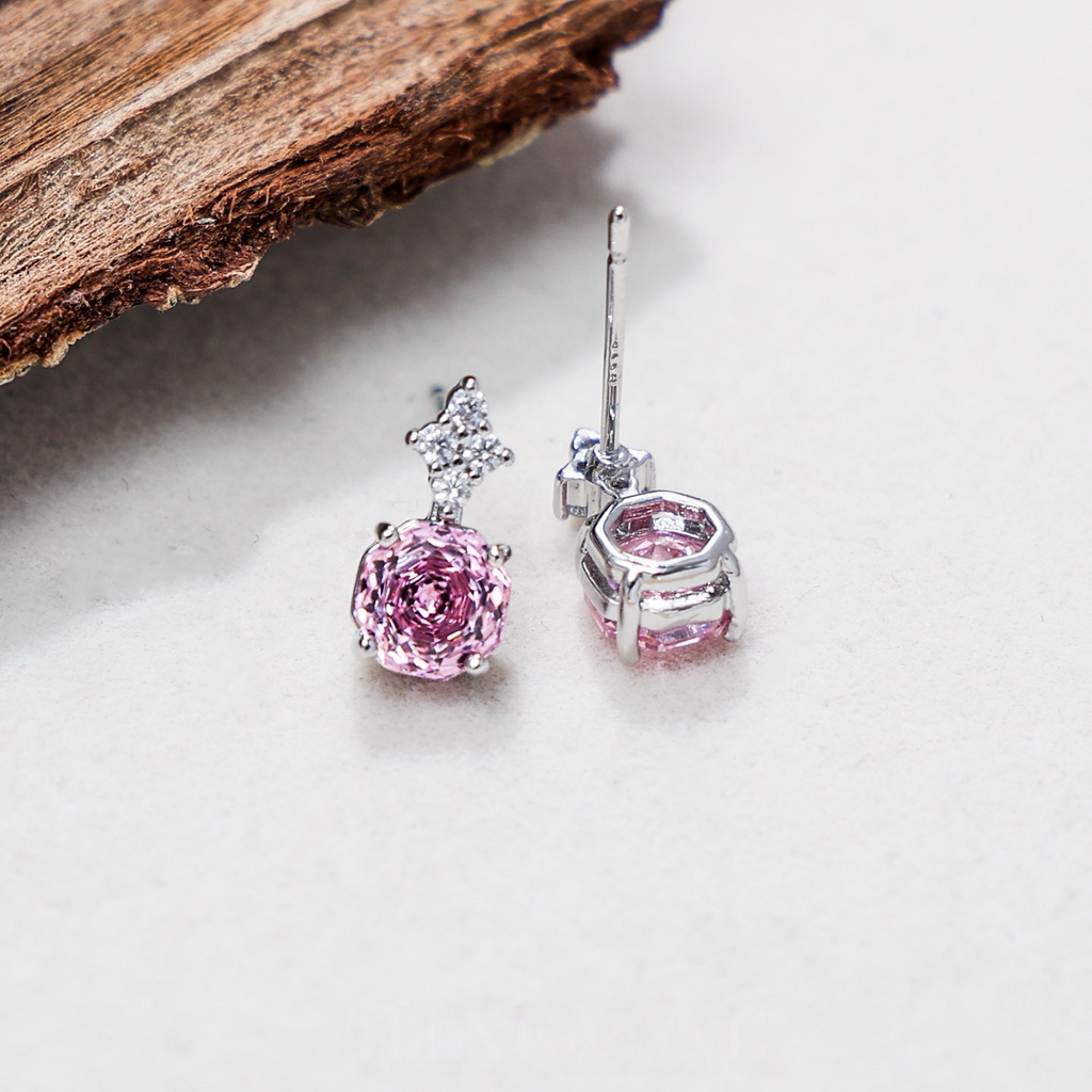 Whispers of Love Rose Necklace & Earrings