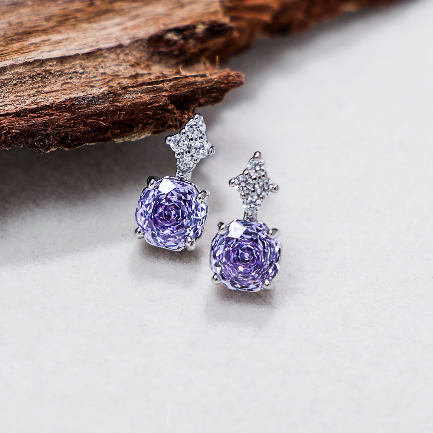 Whispers of Love Rose Necklace & Earrings