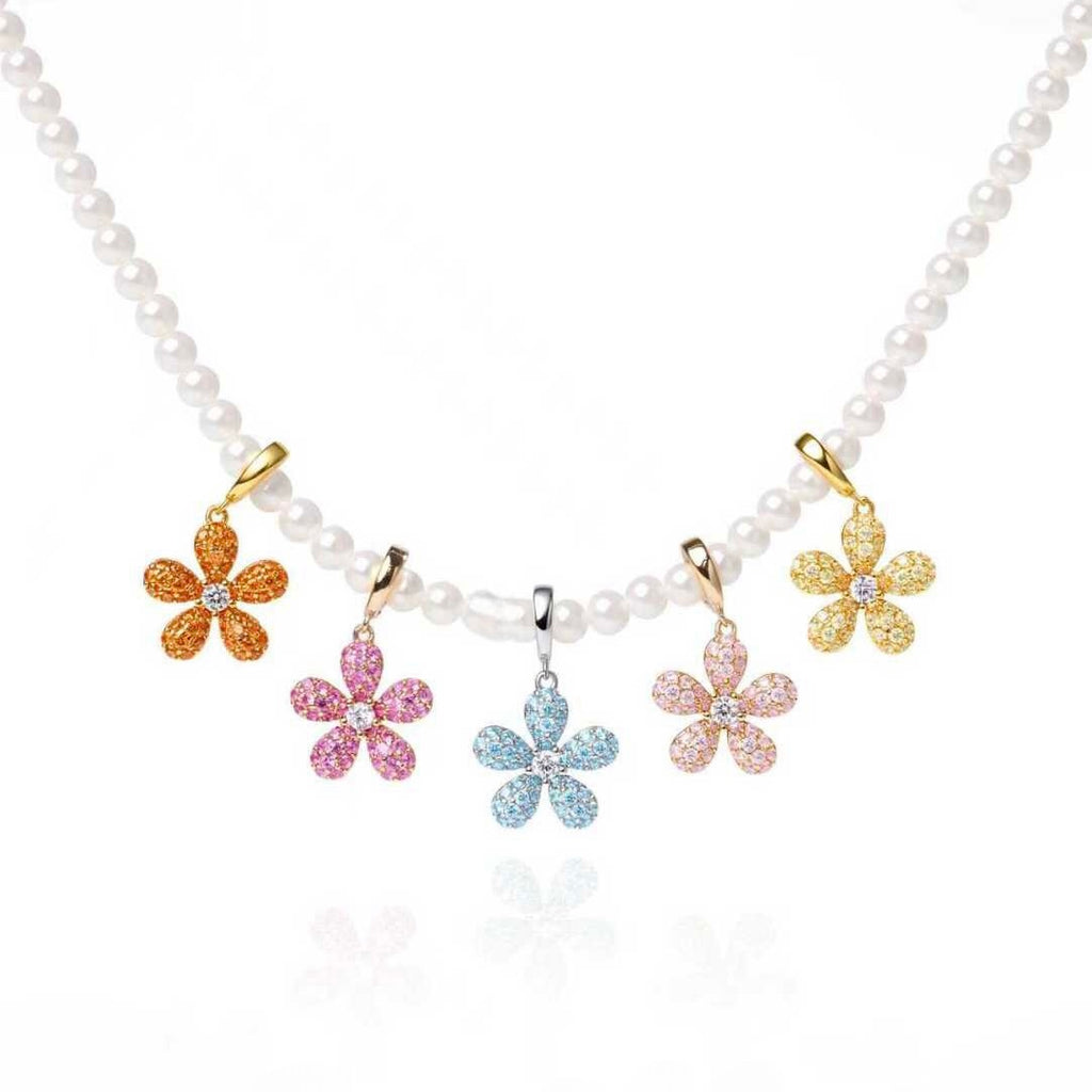 Macarons Daisy Freshwater Pearl Necklace