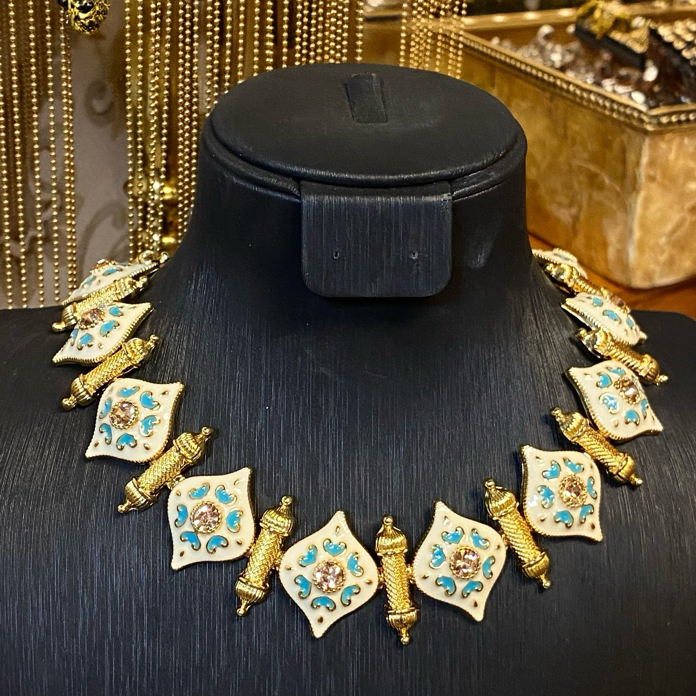 Enamel Vintage Luxury Jewelry Set