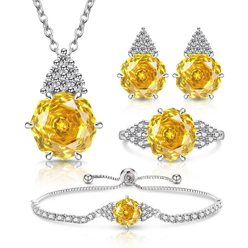 Whispering Rose Romance Jewelry Set
