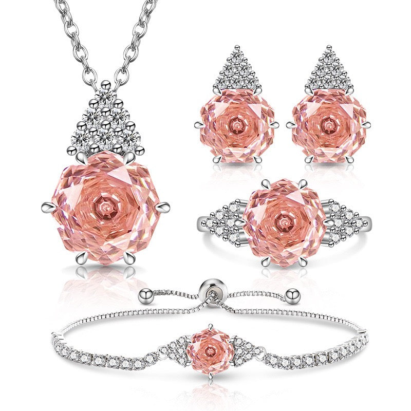 Whispering Rose Romance Jewelry Set