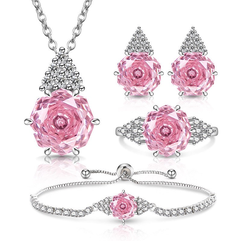 Whispering Rose Romance Jewelry Set