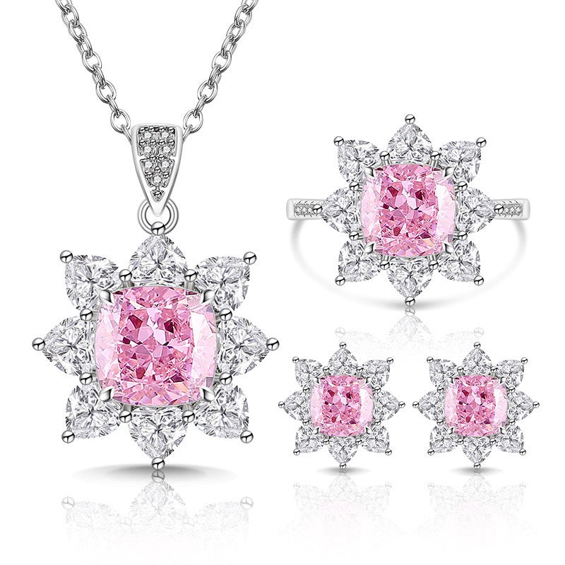 Sparkling Sunflower Jewelry Set