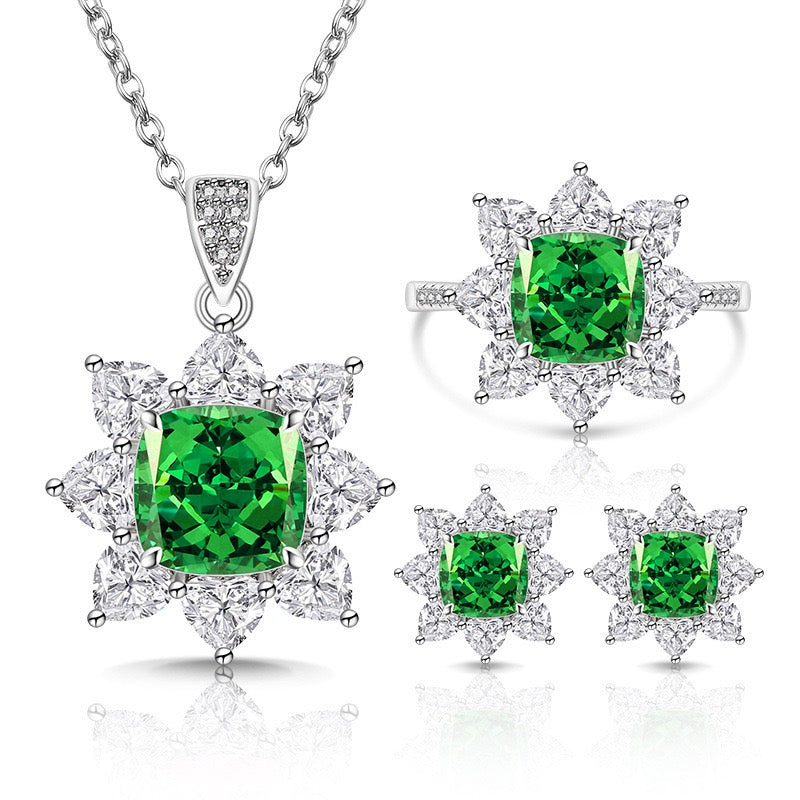 Sparkling Sunflower Jewelry Set