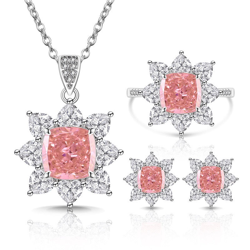 Sparkling Sunflower Jewelry Set