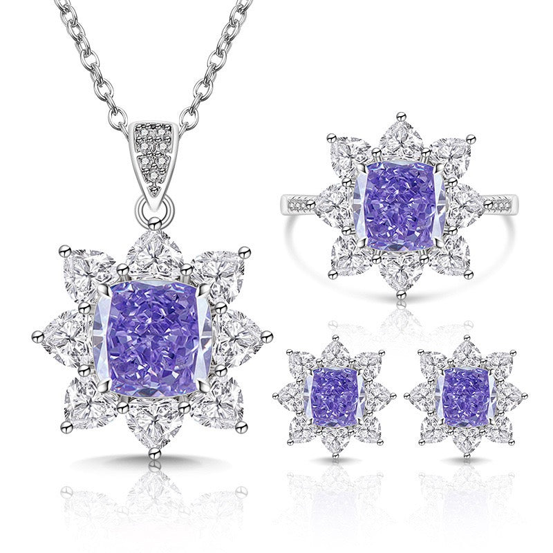Sparkling Sunflower Jewelry Set