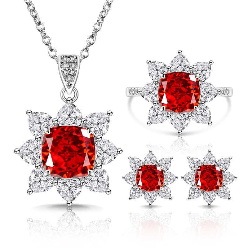 Sparkling Sunflower Jewelry Set
