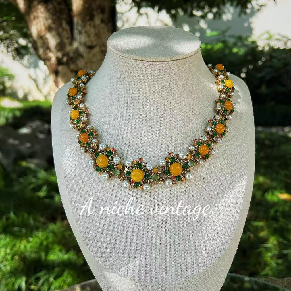 Golden Garden Vintage Statement Set