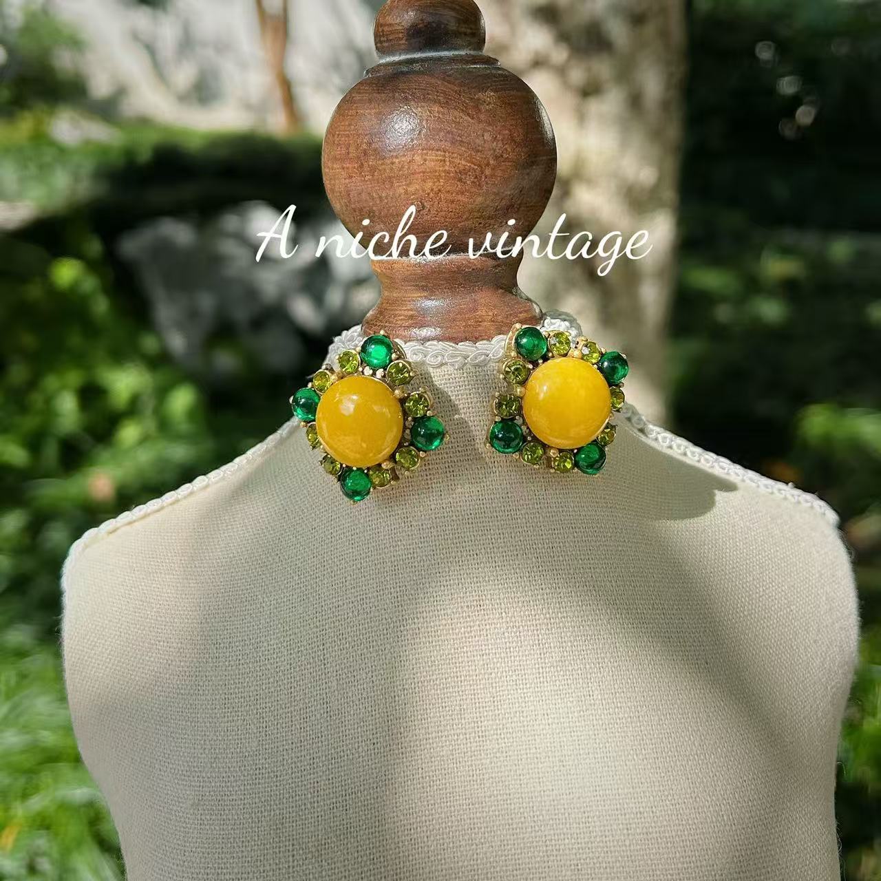 Golden Garden Vintage Statement Set