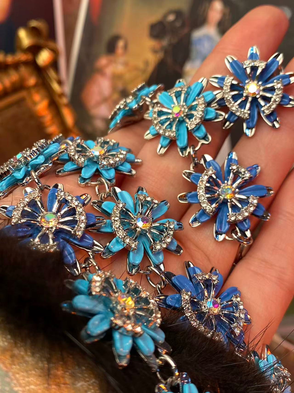 Mid-Century Daisy Collection|Vintage Blue Floral Suite