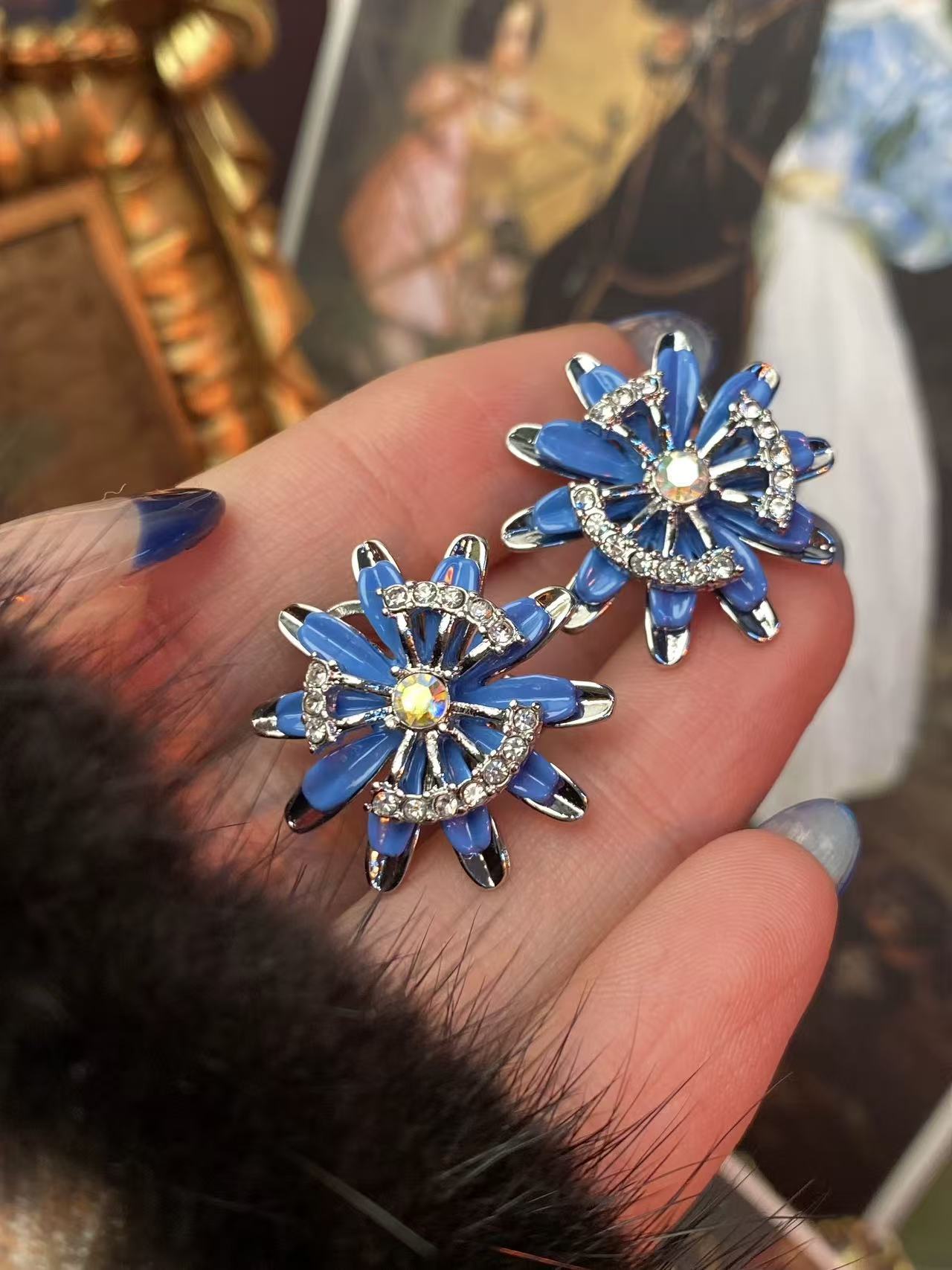 Mid-Century Daisy Collection|Vintage Blue Floral Suite