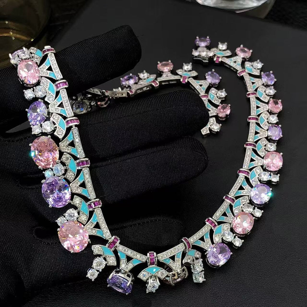 Art Deco Multi-Tone Gala Statement Jewelry Set