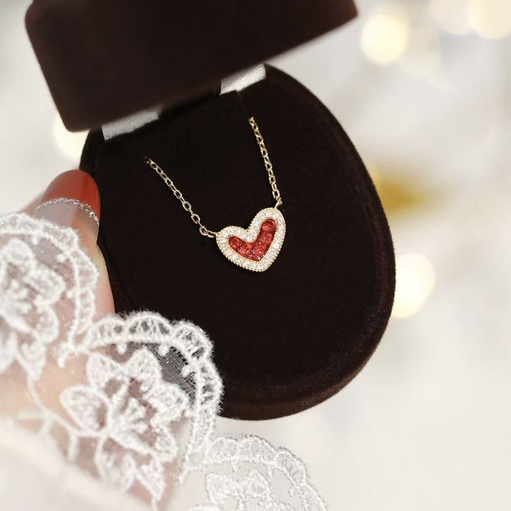 925 Sterling Silver Strawberry Jam Palmier Jewelry Set