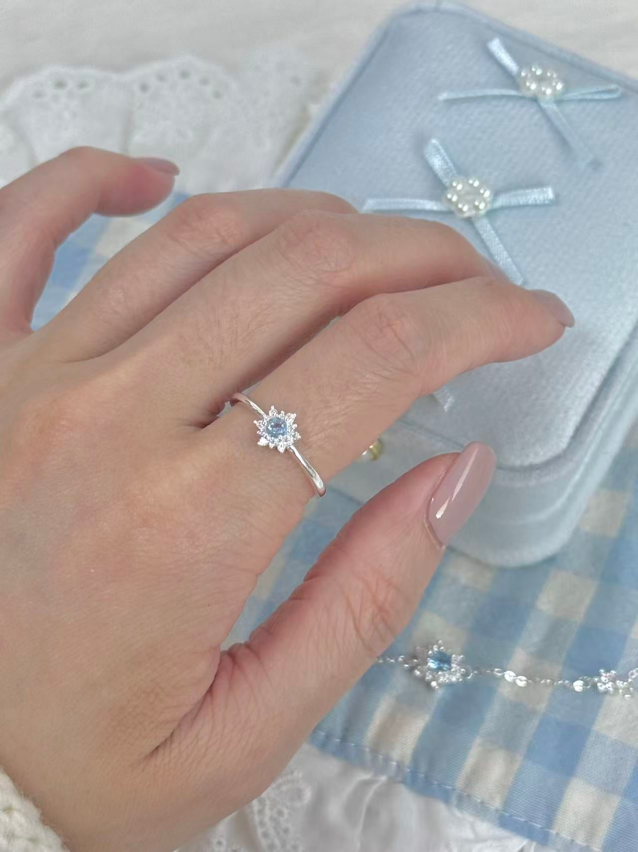 999 Fine Silver Dreamy Snowflake Jewelry Set