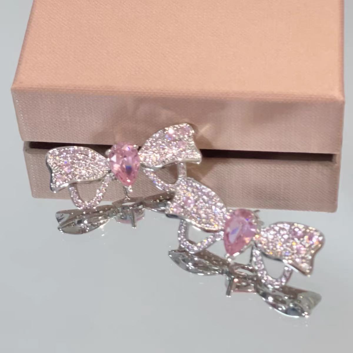 Fairytale Bow Necklace Bracelet Ring & Earrings Set