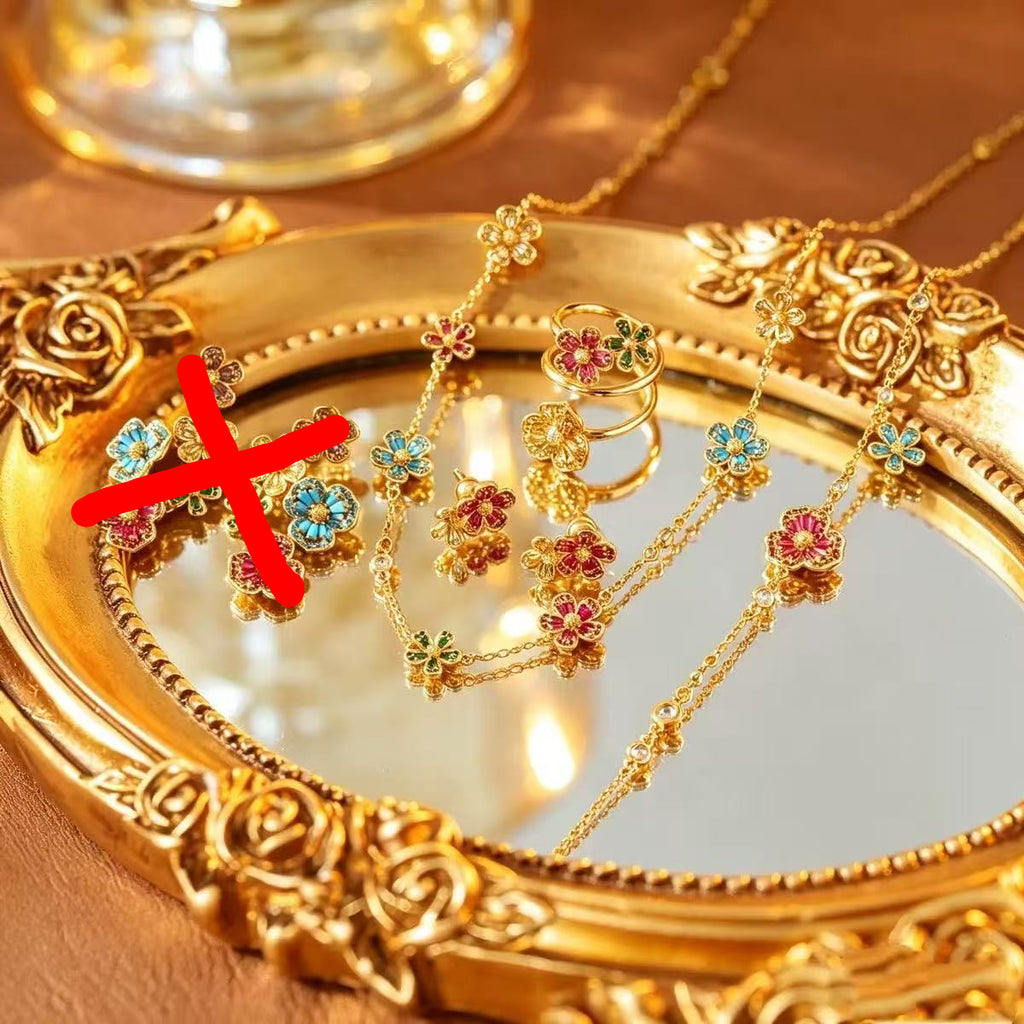 French Garden Reverie Jewelry Set|18K Gold Plated