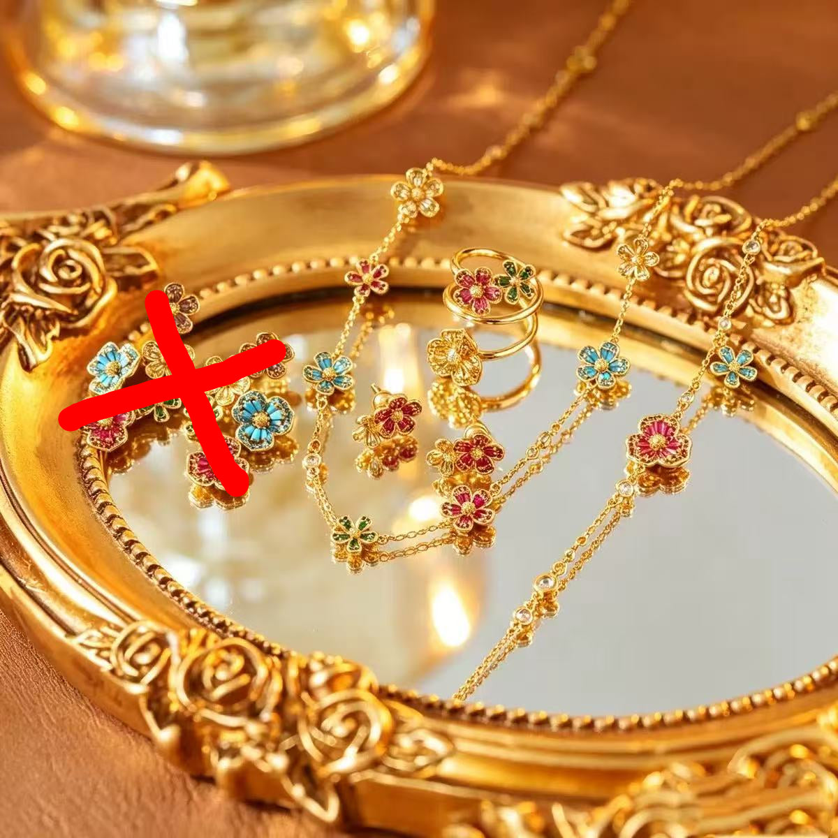 French Garden Reverie Jewelry Set|18K Gold Plated