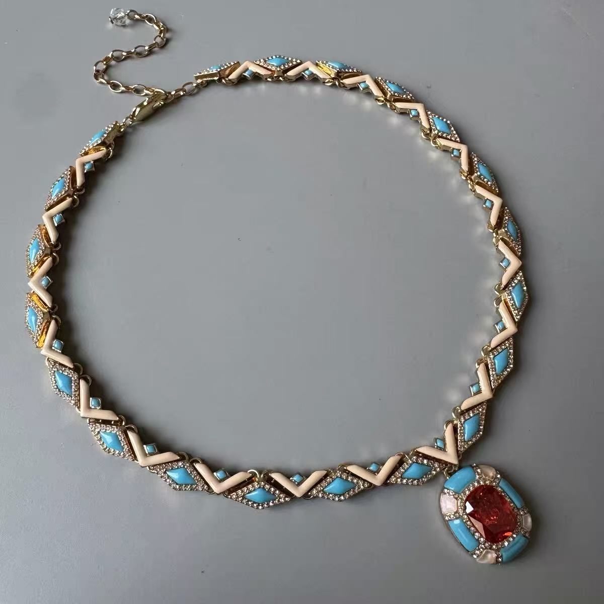 Vintage Royal Art Deco Statement Jewelry Set