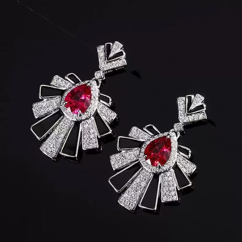 Romantic Bow Heart Dangle Bracelet Earring
