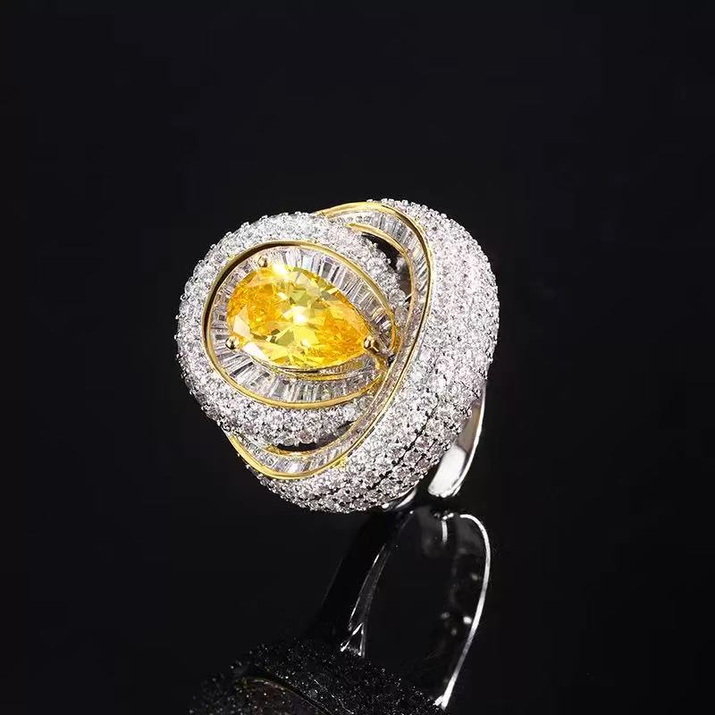 Josephine Scarlet Teardrop Ring