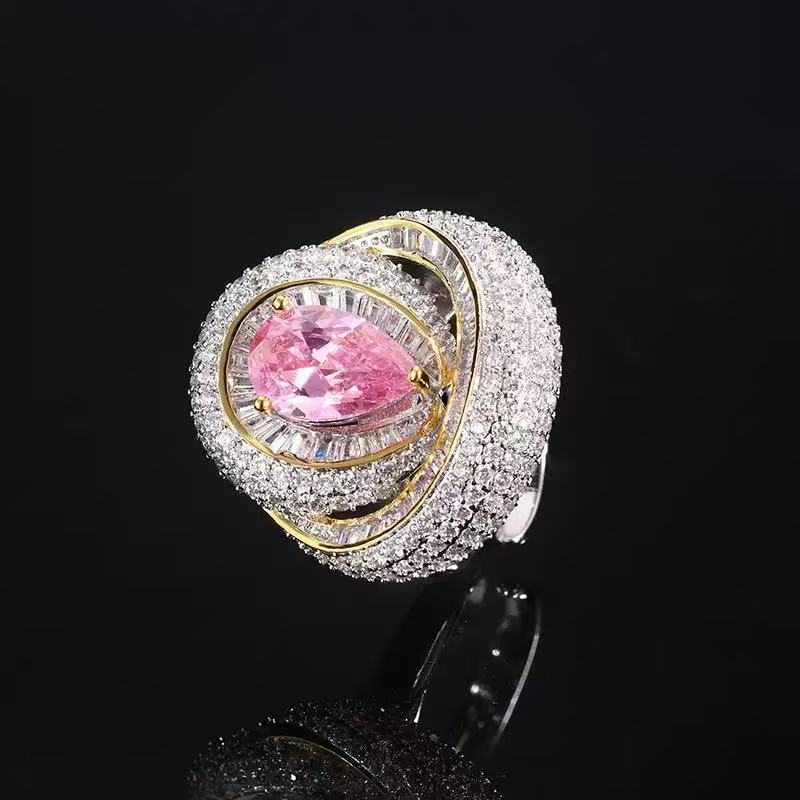Josephine Scarlet Teardrop Ring