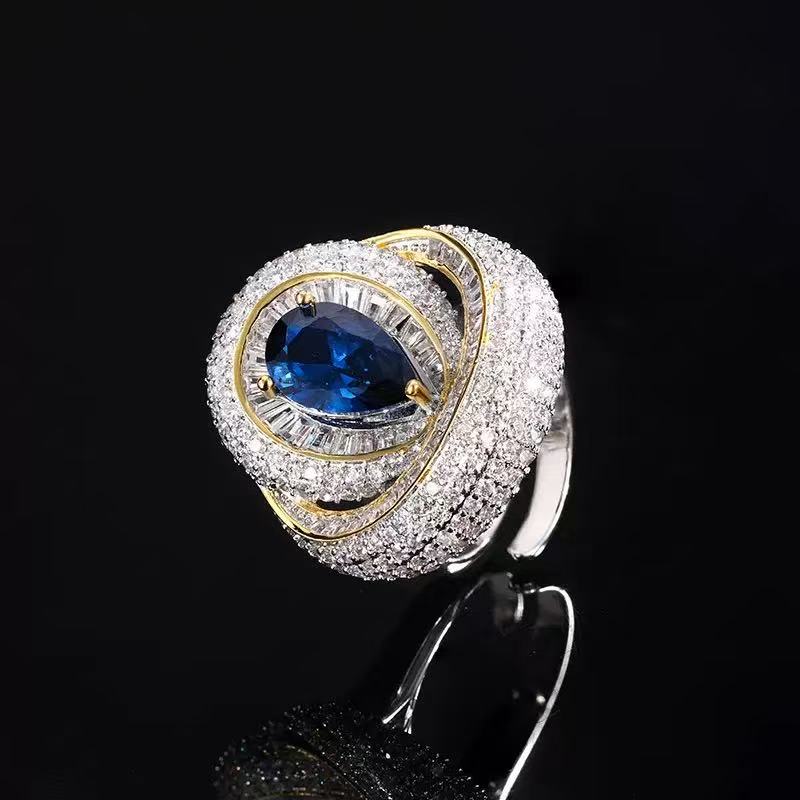 Josephine Scarlet Teardrop Ring