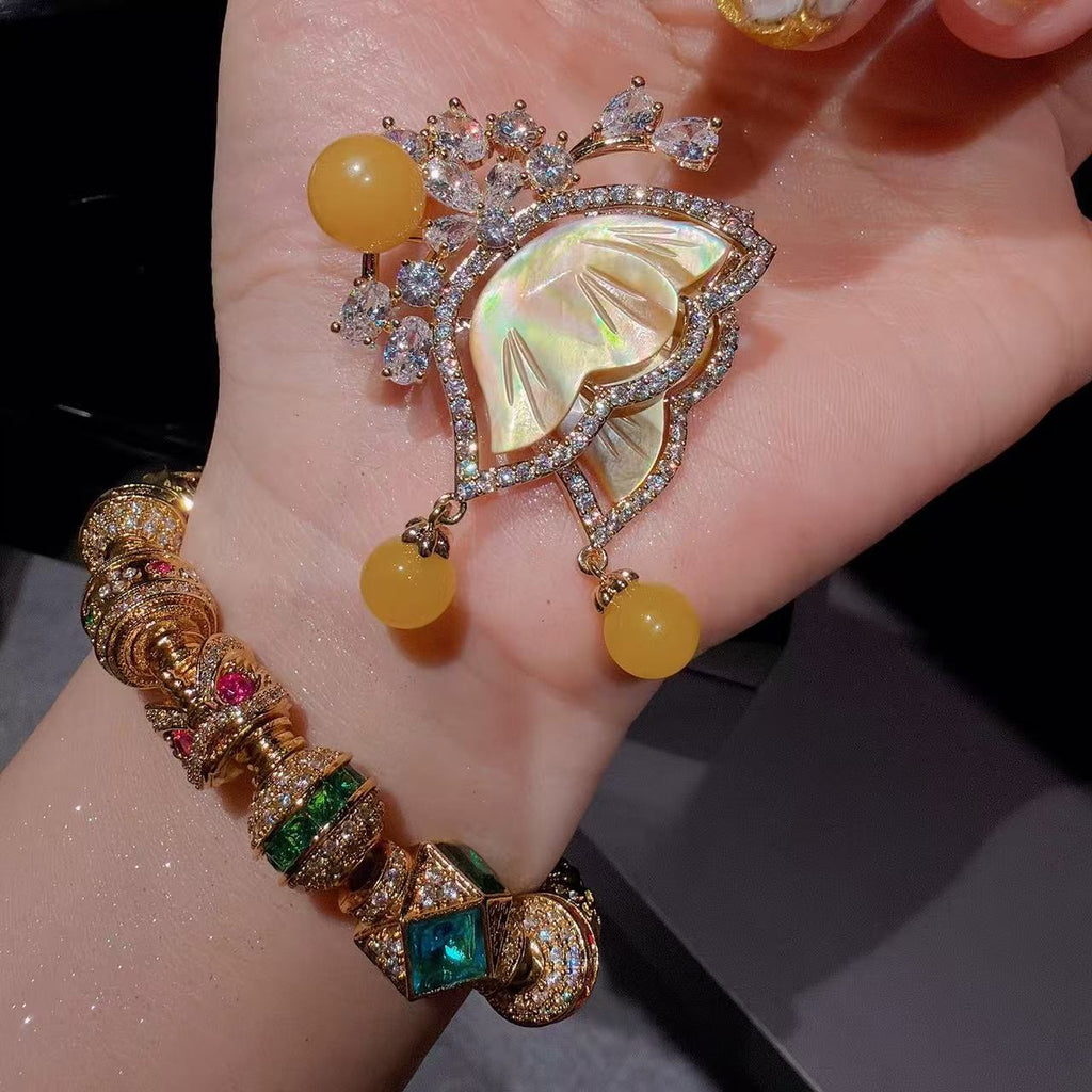 Byzantine Jewel-Tone Orb Link Station Bracelet
