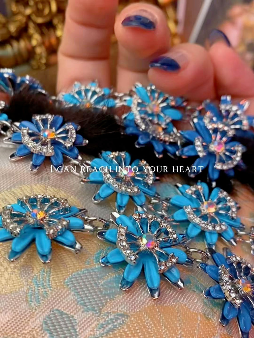 Mid-Century Daisy Collection|Vintage Blue Floral Suite